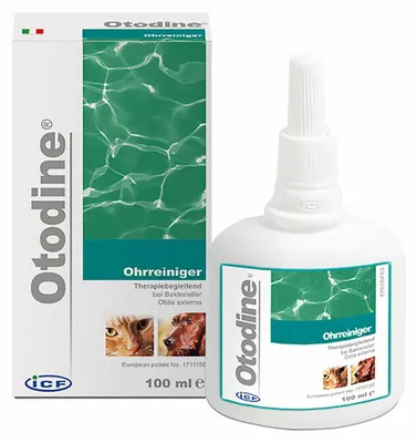 Produktbild von ICF Otodine 100 ml | Ohrreiniger für Hunde & Katzen mit TRIS-EDTA & Chlorhexidin