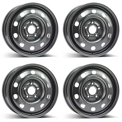 Productafbeelding van 4 stalen velgen, 6.5Jx17 inch, ET40, 5x127 boutgaten, geschikt voor Lancia Voyager. Set van 4