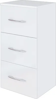 Produktbild von Badezimmerschrank Florent 40cm 3 Schubladen - weiß