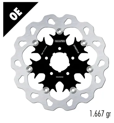 Immagine prodotto di Disco freno Galfer DF680FLW WAVE®, flottante, anteriore, 292x5mm, per Harley Davidson