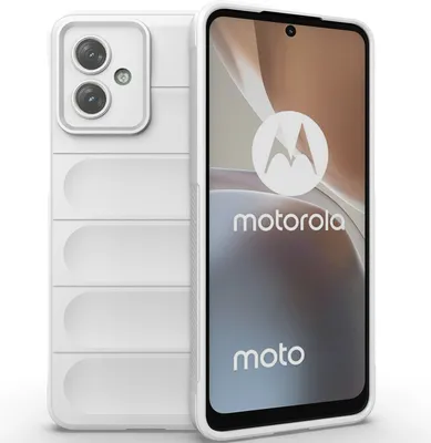 Produktbild von Handyhülle für Motorola Moto G54 Weich TPU Silikon Stossfest Anti-rutsch Hülle Weiß