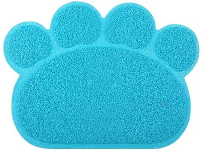 Image de Cage de transport pour chat, en forme de patte, 39 x 29 cm, bleu foncé