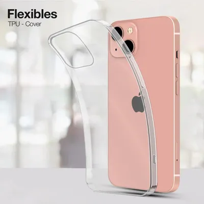 Produktbild von Slim Cover für Apple iPhone 15 Plus Hülle Transparent Flexibel Elastisch Backcover Schutzhülle Handyhülle