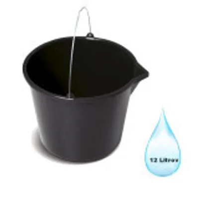 Obrázok produktu pre Vedro Stavebné BUCKET s nálevkou čierne 12 Litrov