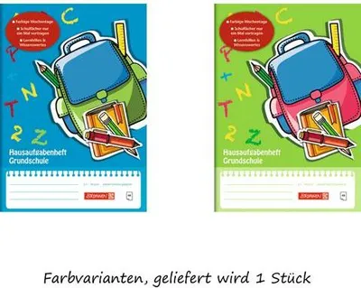Produktbild von BRUNNEN Aufgabenheft Grundschule A5 48 Blatt 1046807