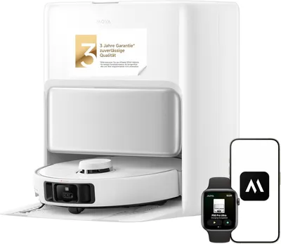 Produktbild von MOVA P50 Pro Ultra Saugroboter mit Wischfunktion, 19.000 Pa Saugkraft, 75 ℃ Heißwasser-Moppwäsche, automatische Reinigung, automatische Entleerung