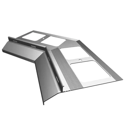 Produktbild von Renoplast Aluminium Traufprofil K20 Harzböden, Innenecke 135°, Grau