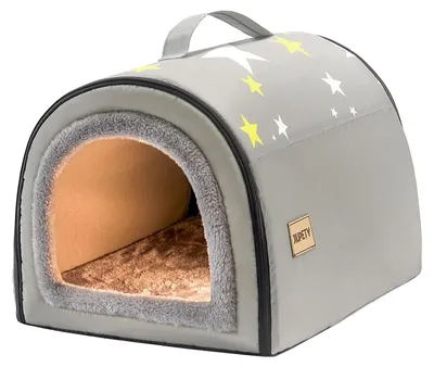 Immagine prodotto di Cuccia interna imbottita per cani e gatti di piccola taglia - Modello S, colore grigio