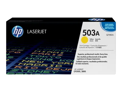 Produktbild von Q7582A HP 503A Gelb Original LaserJet Tonerkartusche