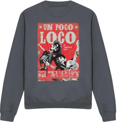 Produktbild von Coco - "Un Poco Loco" Sweatshirt für Herren/Damen Uni TV3577 (XL) (Holzkohle)