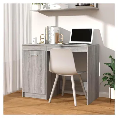 Produktbild von Schreibtisch Grau Sonoma 100x50x76 cm Holzwerkstoff Gaming Tisch