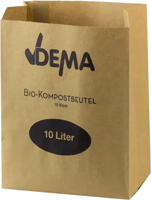 Zdjęcie produktu dla Torby papierowe na kompostbez uchwytu, opakowanie 10 szt