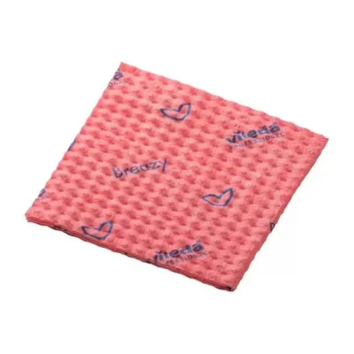 Produktbild von Vileda Breazy Kurzzeittuch, 35 x 36 cm, 25er Pack, rot