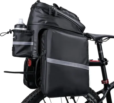 Produktbild von Erweiterbare Gepäckträgertasche für Fahrrad 11-30L Wasserdicht Multifunktion Faltbare Seitentaschen