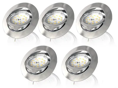 Obrázek produktu pro 5x LED vestavná bodová svítidla stmívatelná vestavná bodová svítidla 230V ultraplochá stmívatelná SET