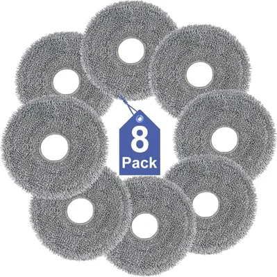 Produktbild von INF 8er-Pack Mikrofaser-Mopppads für Saros 10R Roborock Staubsauger