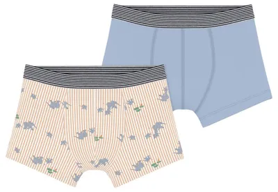 Produktbild von Boxershorts für Kinder aus Baumwolle, Elefantendruck