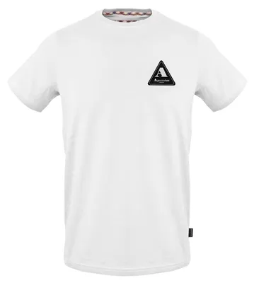 Image de Aquascutum - T-shirt pour homme, col rond GT22521 (S) (blanc)