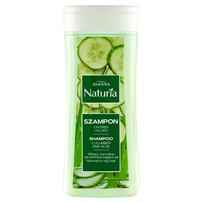 Produktbild von JOANNA Naturia Shampoo für normales und fettiges Haar Gurke und Aloe Vera 200ml
