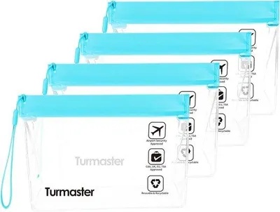 Produktbild von Praktische Tragetasche, große transparente Kosmetiktaschen, 4er-Pack