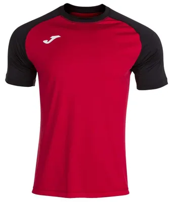 Produktbild von Joma Uni 2XS T-Shirt mit kurzen Ärmeln, Rot/Schwarz, XXS
