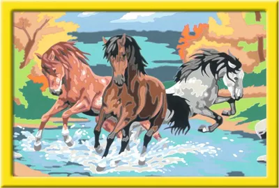 Immagine prodotto di Ravensburger 28492 Ravensburger Malen-nach-Zahlen Stolze Wildpferde