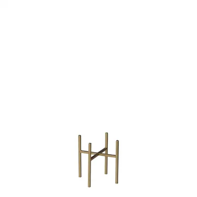 Produktbild von Mica Decorations - Blumentopf Pflanzenstander - gold - 25 x 14 cm