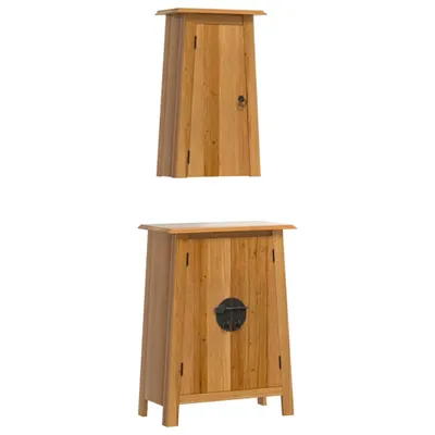 Immagine prodotto di set di mobili da bagno in pino massiccio da 2 pezzi