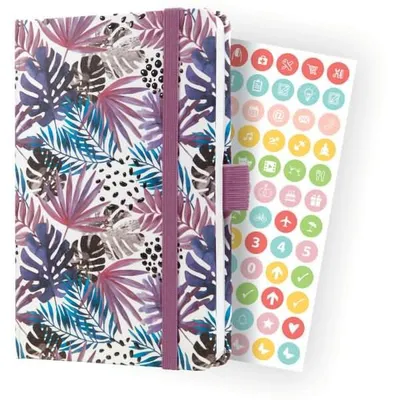 Productafbeelding van SIGEL Agenda "Jolie", Jungle Fever, paars, A6, weekagenda, 2024, met harde kaft, J4354