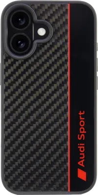 Immagine prodotto di Audi Carbon Fiber Stripe Iphone 16 6.1Czarny/Nero Custodia rigida Aus-Tpupcip16-R8/D1-Bk