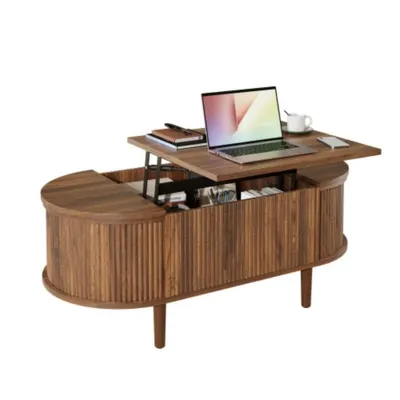 Produktbild von Couchtisch, Sofatisch mit Stauraum,Wohnzimmer-Kaffeetisch, multifunktionaler Aufbewahrungstisch