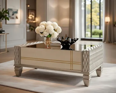 Immagine prodotto di Elegante tavolino dal design moderno con motivi geometrici