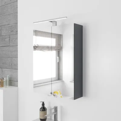 Obrázok produktu pre Zrkadlová skrinka Lodge s rozmermi 50 cm, s 2 dvierkami a LED osvetlením
