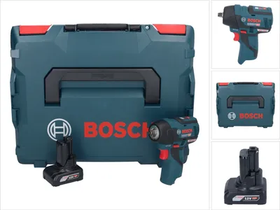 Produktbild von Bosch GDS 12V-115 Professional Akku Drehschlagschrauber 12 V 115 Nm 3/8" Brushless + 1x Akku 6,0 Ah + L-Boxx - ohne Ladegerät