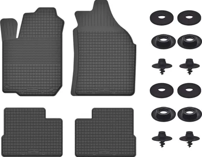 Produktbild von Gummimatten Mit Stoppern Für: Mitsubishi Colt V / Cjo (1996-2003) Schwarz Set