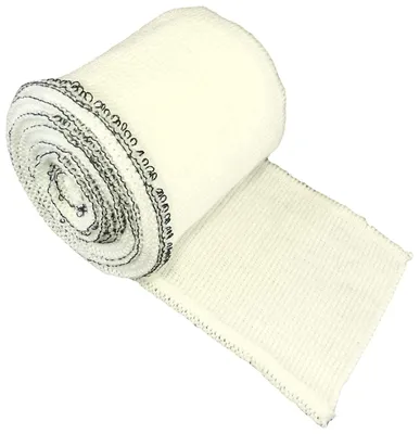 Elastisches Stoffband 130 x 6,5 cm, cremefarben, 100 % Acryl