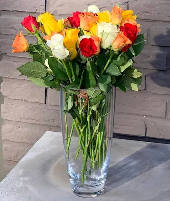 Produktbild von Leonardo Vase Glas Rund Klar 25 cm Eisboden Blumenvase