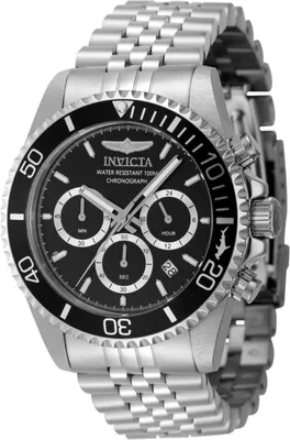 Zdjęcie produktu dla Invicta Pro Diver 48381 Zegarek Męski - Mechanizm Kwarcowy - Stal Nierdzewna z Czarną Tarcza - 43 mm