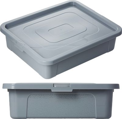 Plastový Kontajner S Vekom Multibox 40X33X10 Cm, 10 L, Sivý