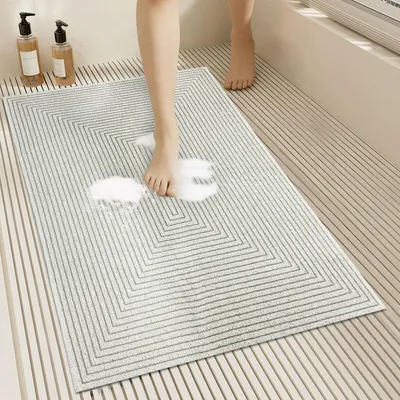 Immagine prodotto di Tappetino antiscivolo per doccia, PVC, bianco, 60x90 cm, tagliabile, con effetto massaggio, ad asciugatura rapida