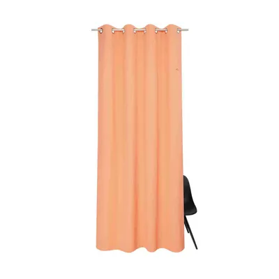 Image de TOM TAILOR Rideau à œillets opaque Dove Signature Coral 140 x 250 cm