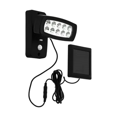 Image de Eglo 98187 PALIZZI LED Applique murale d'extérieur 2W noir transparent blanc chaud IP44