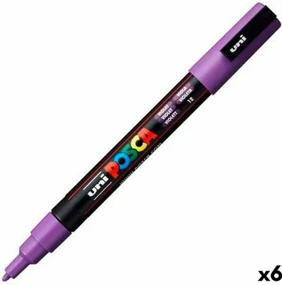 Produktbild von POSCA - POSCA PC3M F Purple | 1 Stück | 6 Stück