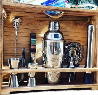 Produktbild von Famanu Cocktailset 16-teilig - Edelstahl, Luxusgeschenkbox