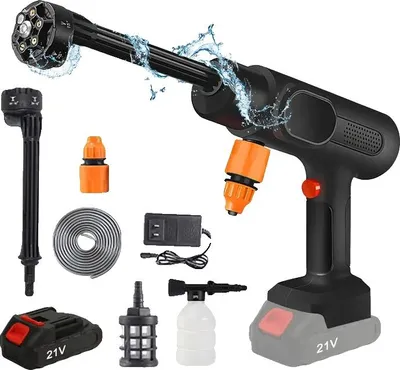 Image de Nettoyeur haute pression, sans fil, haute performance, 1 batterie, prise UE