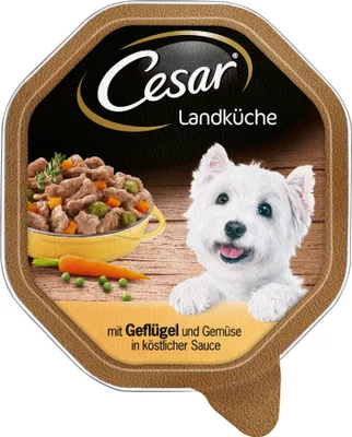 Zdjęcie produktu dla Cesar miska kuchni wiejskiej z drobiem i warzywami w pysznym sosie 150g