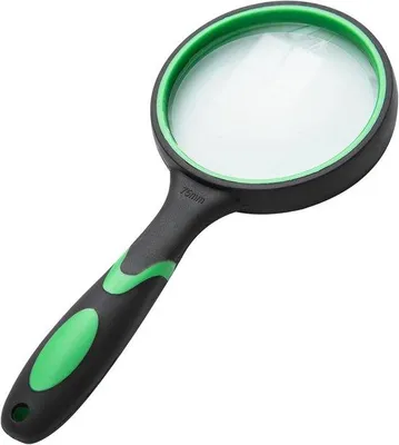 Produktbild von 75 mm Handloupe in echte Glas, unzerbrechbare Vergroßerungsspiegel