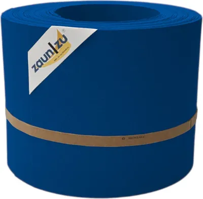 Produktbild von Sichtschutzstreifen zaun|zu PREMIUM 10x Einzelstreifen 2,55m für Doppelstabzaun Enzianblau,10x 2,55m