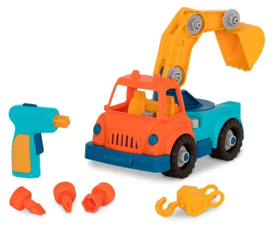 Produktbild von Wonder Wheels zerlegbarer Kranwagen mit Spielzeugbohrer Kräne Krankenwagen