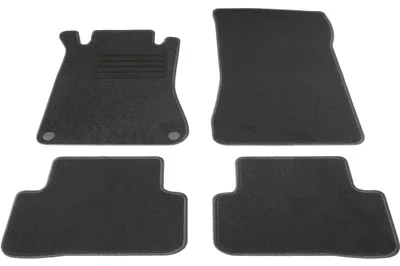 Fußmatten Set für Mercedes CL 203 Sportcoupe, Bj. 2/2002-5/2011, schwarz